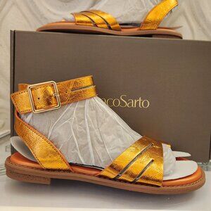 Franco Sarto "Greene" Metallic Orange Sandals. NIB. Size: various